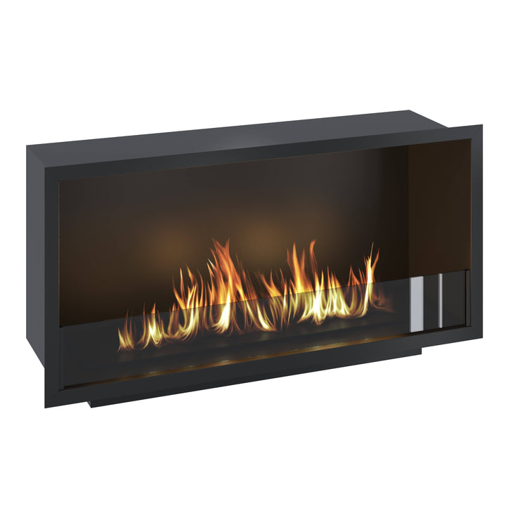 Bioethanol Einbau Kamin Ofen SELECTED 100cm Ethanol Einbaukamin von Wild Flame Seitlich
