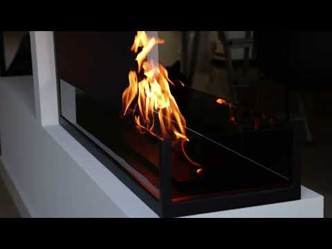 Dreiseitiger Bioethanol Einbaukamin U - SAINT 150